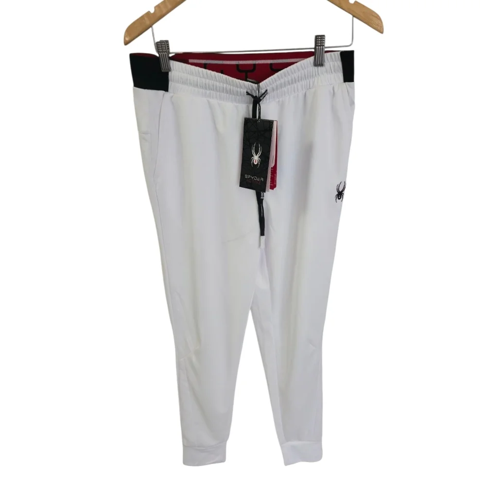 NWT Spyder Men's Active Joggers White Size Medium